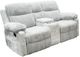 American Wholesale Furniture Marian Pearl Manual Reclining Console Loveseat-0