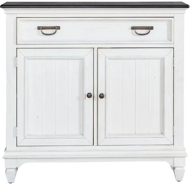 Liberty Furniture Allyson Park Charcoal 42" Accent Hall Console Table with Wirebrushed White Base-2