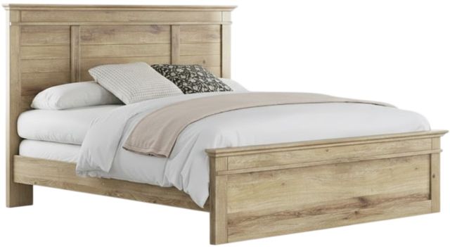 Signature Design by Ashley® Makidern Tan King Panel Bed-0
