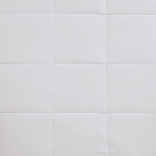 Olliix by Sleep Philosophy White King Cotton 300 Thread Count Tencel Filled Mattress Pad Antimicrobial BI-OME Odor Eliminator-3