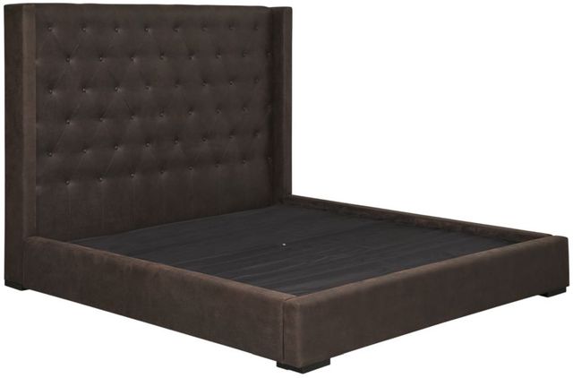 Signature Design by Ashley® Lavernty Coffee King Upholstered Panel Storage Bed-2