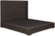 Signature Design by Ashley® Lavernty Coffee King Upholstered Panel Storage Bed-2