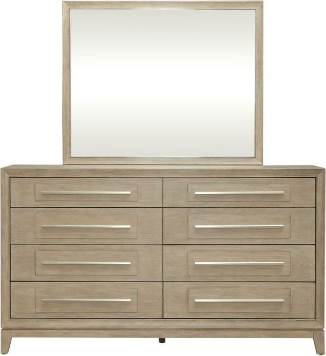 Liberty Furniture Brentwood 4-Piece Sandstone King Upholstered Bedroom Set-3