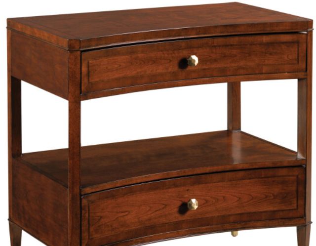 American Drew® Addison Julian Cherry/Walnut 2-Drawer Nightstand-2