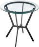 Armen Living Naomi Glass Top Bar Table with Black Metal Base -3