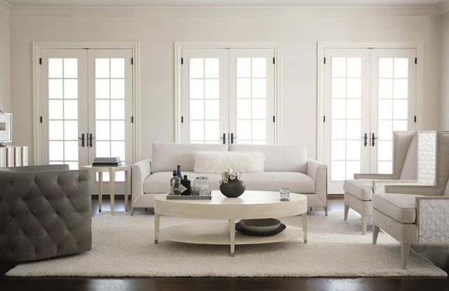 Bernhardt East Hampton Cerused Linen Cocktail Table-1