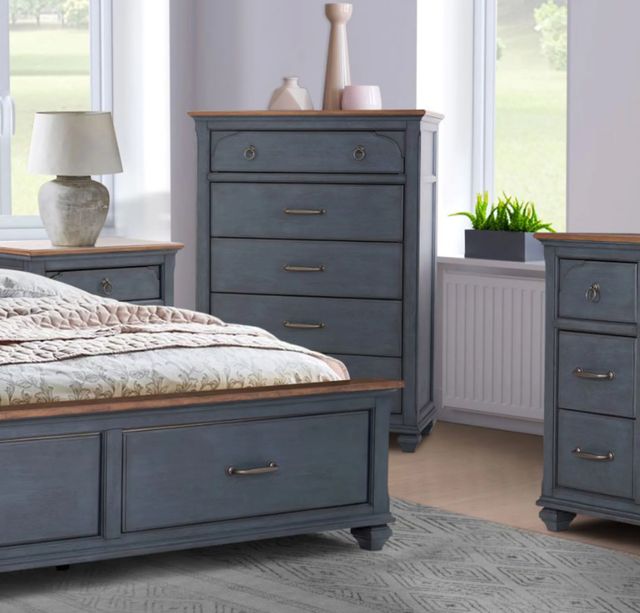 Legends Home Americana Blue Denim/Whiskey Chest-1