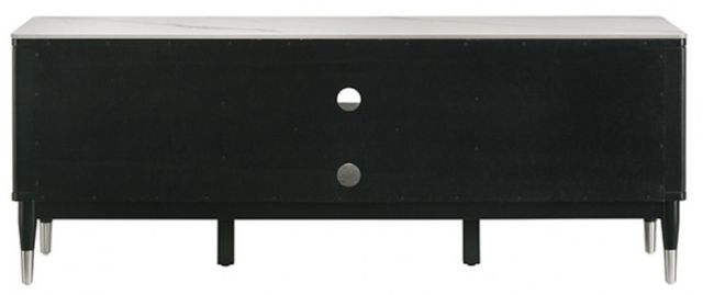 Furniture of America® Maidstone White TV Console with Black Base-1