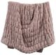 HiEnd Accents Ruched Rabbit Blush Double-Sided Throw Blanket-0