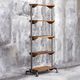 Uttermost® Rhordyn Aged Gunmetal/Light Walnut Etagere-1