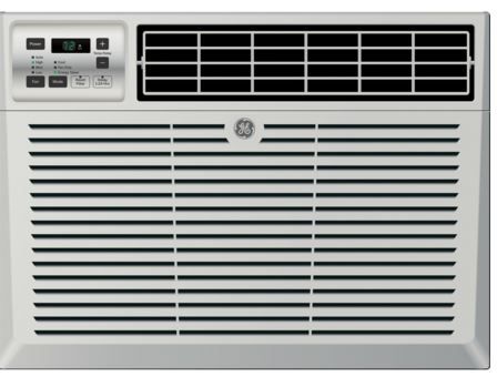 GE® 115 Volt Electronic Air Conditioner-Gray-0