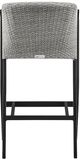 Armen Living Palma Black/Grey Outdoor Patio Counter Bar Stool-4