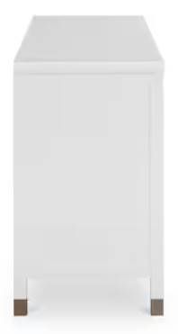 Bassett® Furniture Tidewater Hampton White 4-Door Credenza-2