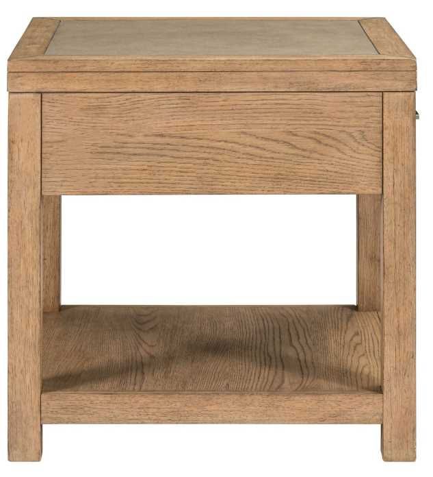 Liberty Furniture Corso Concrete End Table with Natural Base-3