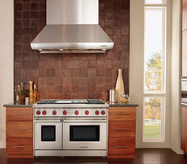 Wolf 48 Inch Stainless Steel Gas Range