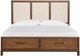 Magnussen Home® Ridgefield Russet Brown Queen Panel Storage Bed with Upholstered Headboard-1