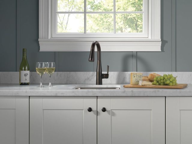 Delta Essa® Venetian Bronze Single Handle Pull-Down Bar/Prep-1