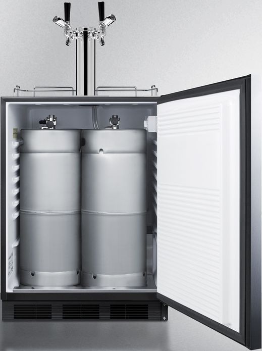 Summit® Commercial 5.5 Cu. Ft. Stainless Steel Beer Cooler/Kegerator-3