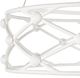 Currey & Company Sefrou Gesso White/Natural Rattan Chandelier-1
