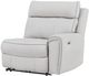 Signature Design by Ashley® Social Pointe 5-Piece Ash/Pearl Power Reclining Sectional with Storage Consoles-4
