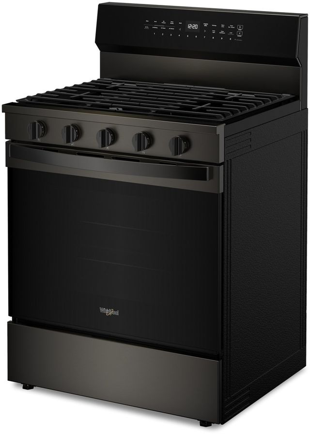 Whirlpool® 30" Black Stainless Freestanding Gas Range-4