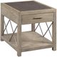 Hammary® West End Bluestone Rectangular End Table with Brown Base-0