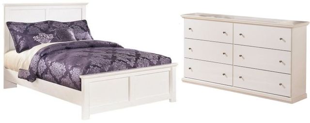Signature Design by Ashley® Bostwick Shoals 2-Piece White Full Youth Panel Bed Set-0