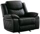 Mazin Furniture Bartholomew Black Manual Rocker Recliner-0