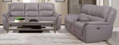 Furniture of America® Gorgius 2-Piece Light Gray Power Reclining Living Room Sitting Set