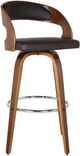 Armen Living Shelly Brown/Walnut Counter Stool-0