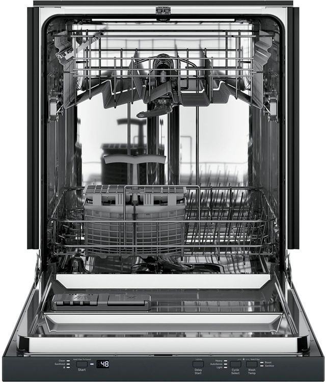 GE® 24" Black Top Control Built In Dishwasher-1