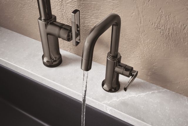 Brizo  Kintsu® Lumicoat® Black Onyx Beverage Faucet with Square Spout-2