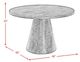 Elements International Bellini White Round Dining Table-2