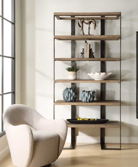 Uttermost® Felix Reclaimed Oak Etagere-1
