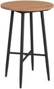 Elements International Bayhill Brown Bar Table with Black Base-0