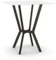 Amisco Customizable Norcross 42" Square White Glass Bar Table-0