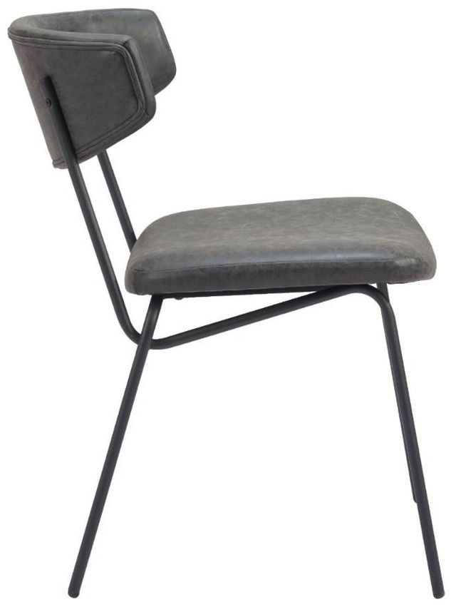 Zuo® Modern Charon Vintage Black Dining Side Chair-1