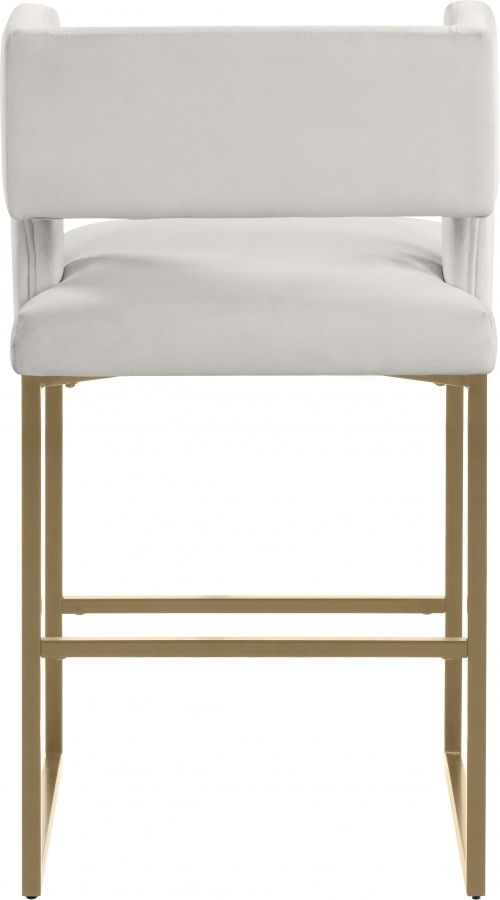 Meridian Furniture Caleb Cream/Gold Counter Stool-3