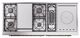 Ilve® Nostalgie II Noblesse 60'' Midnight Blue Pro Style Dual Fuel Range with Brass Trim-4