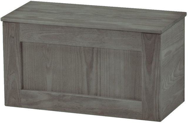 Crate Designs™ Furniture Graphite Wood Top Storage Bench-0