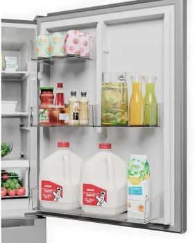 Midea® 30 in. 18.7 Cu. Ft. Stainless Steel Bottom Freezer Refrigerator-9