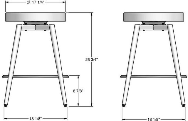 Amisco Customizable Nox Swivel Counter Stool-2