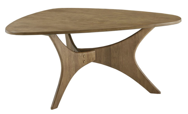 Olliix by INK+IVY Light Brown Blaze Triangle Wood Coffee Table-0