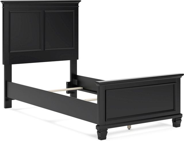 Signature Design by Ashley® Lanolee Black Twin Panel Bed-3