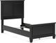 Signature Design by Ashley® Lanolee Black Twin Panel Bed-2