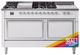Ilve® Nostalgie II Noblesse 60'' Custom RAL Color Pro Style Dual Fuel Range with Chrome Trim-0