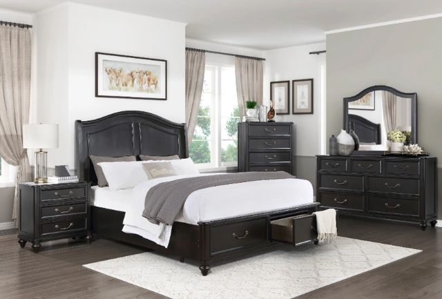 Homelegance® Herman Charcoal Brown California King Platform Bed -1