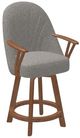 Chromcraft Customizable Bailey Counter Height Swivel Dining Stool-4