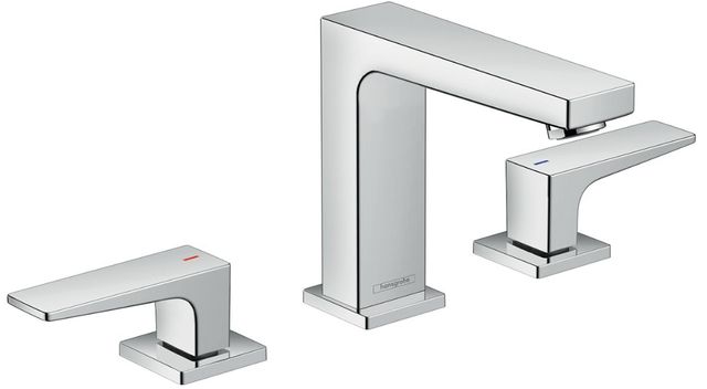 Hansgrohe Metropol Chrome 1.2 GPM Widespread Faucet with Lever Handles-0