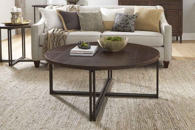 aspenhome® Zander Umber Round Cocktail Table-2